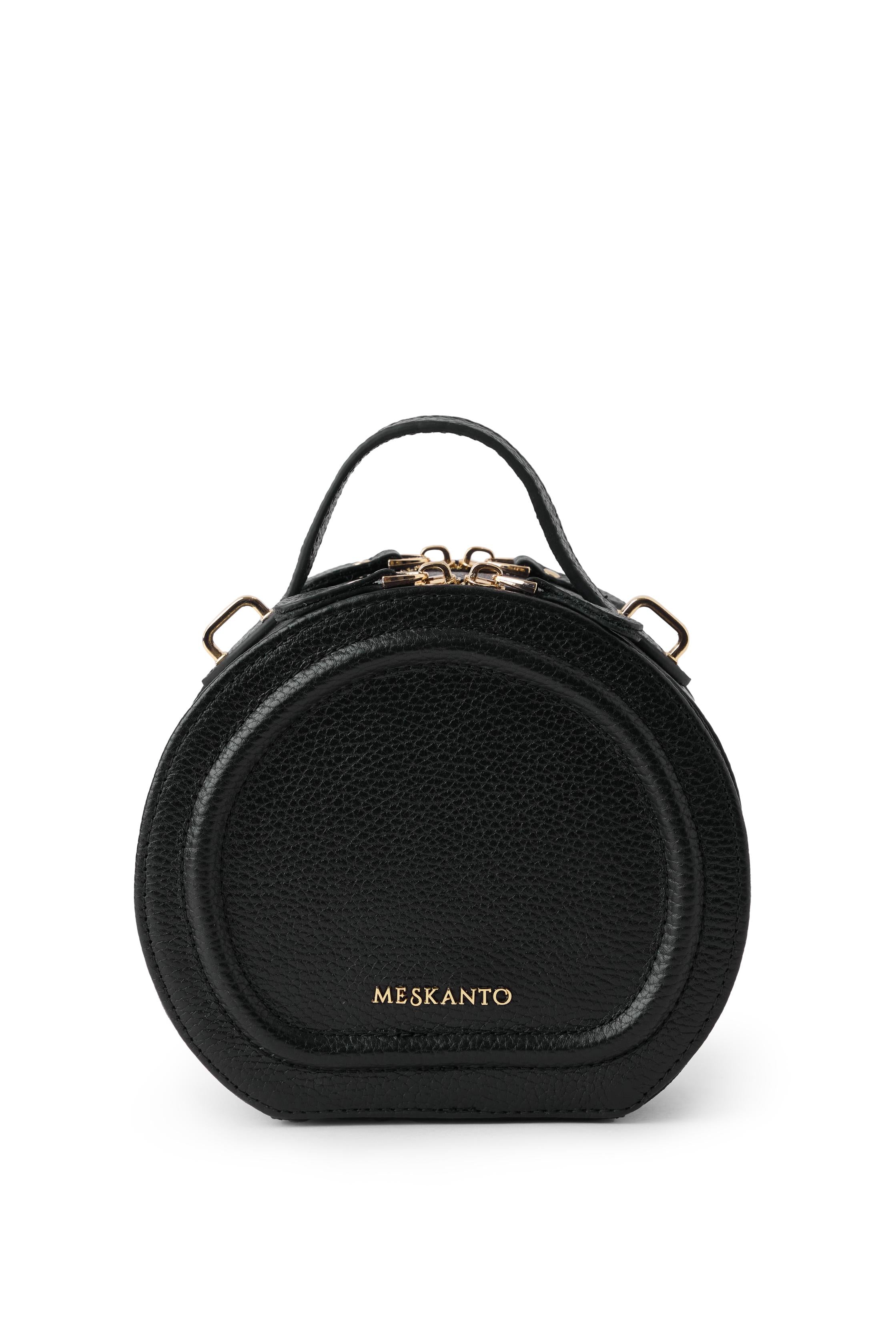 Meskanto - Mira Hakiki Deri Kadın Çanta - MES-M-1020 Siyah