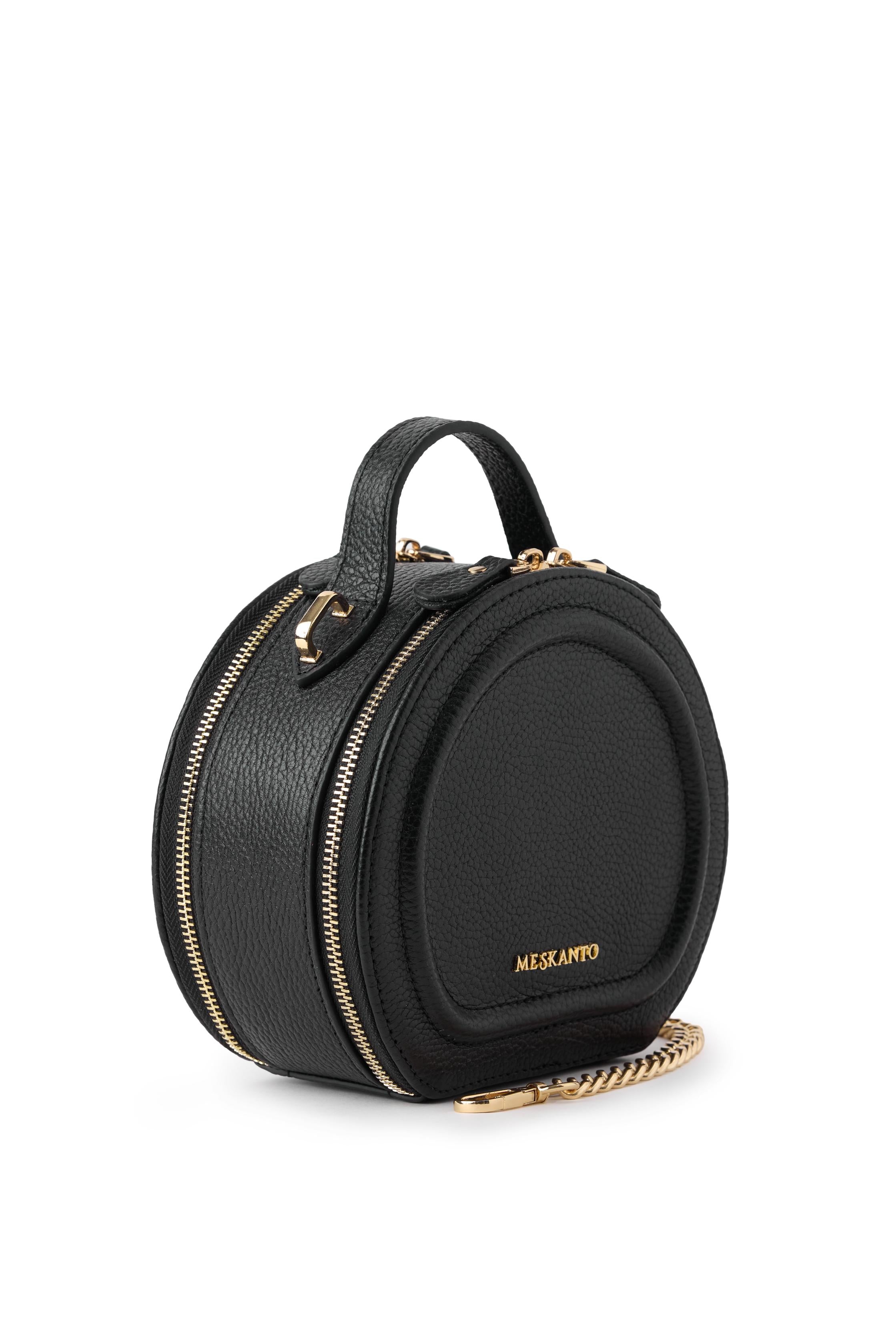 Meskanto - Mira Hakiki Deri Kadın Çanta - MES-M-1020 Siyah