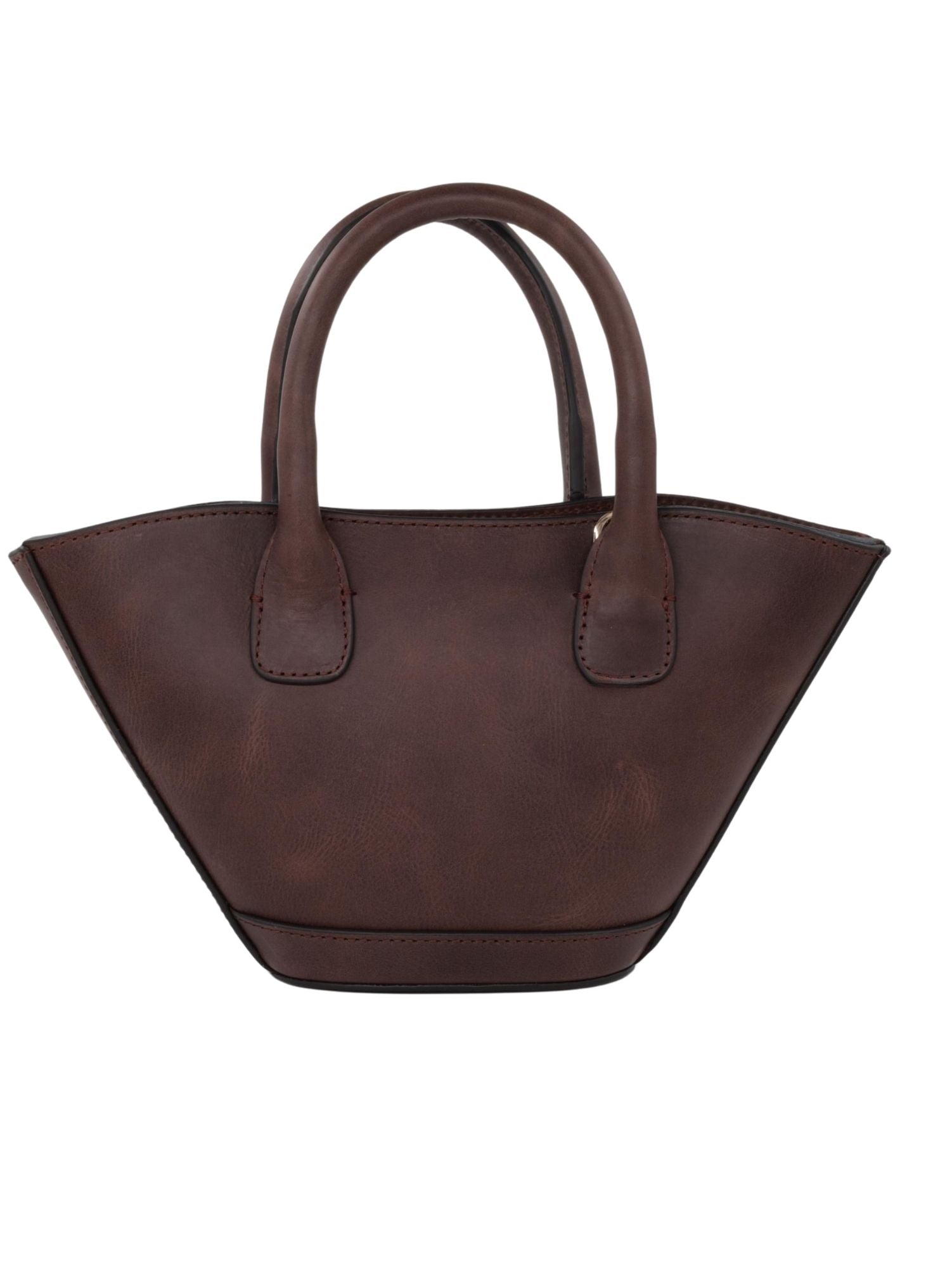 Meskanto - Hakiki Deri Kadın Omuz Çantası - MES-B-1023-Acı Kahve