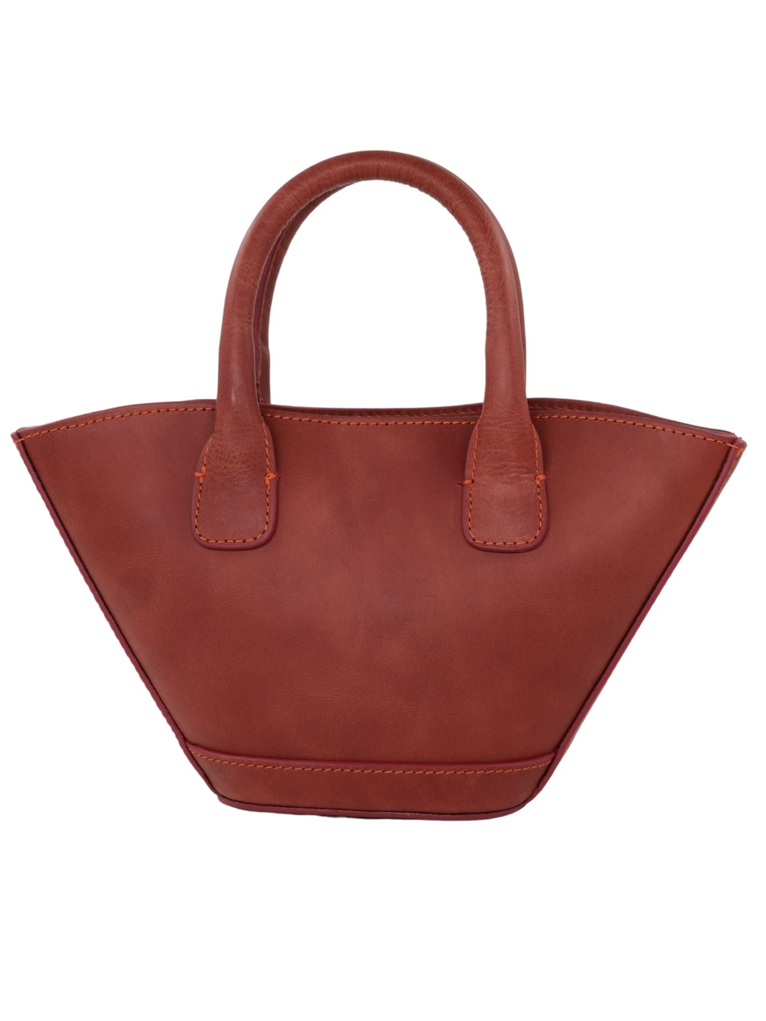 Meskanto - Hakiki Deri Kadın Omuz Çantası - MES-B-1023-Kizil