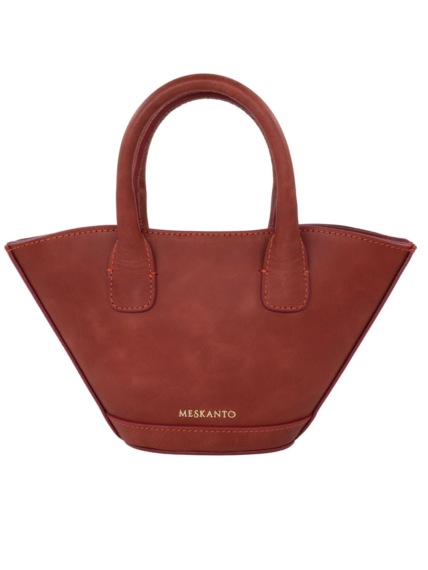 Meskanto - Hakiki Deri Kadın Omuz Çantası - MES-B-1023-Kizil