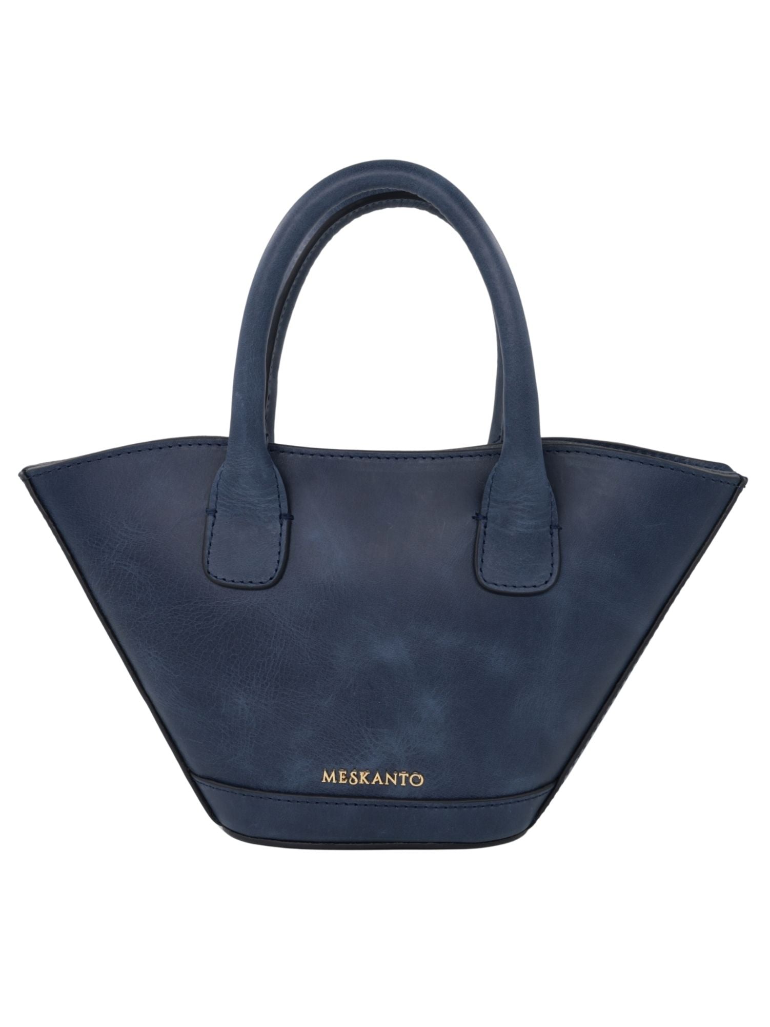 Meskanto - Hakiki Deri Kadın Omuz Çantası - MES-B-1023-Lacivert