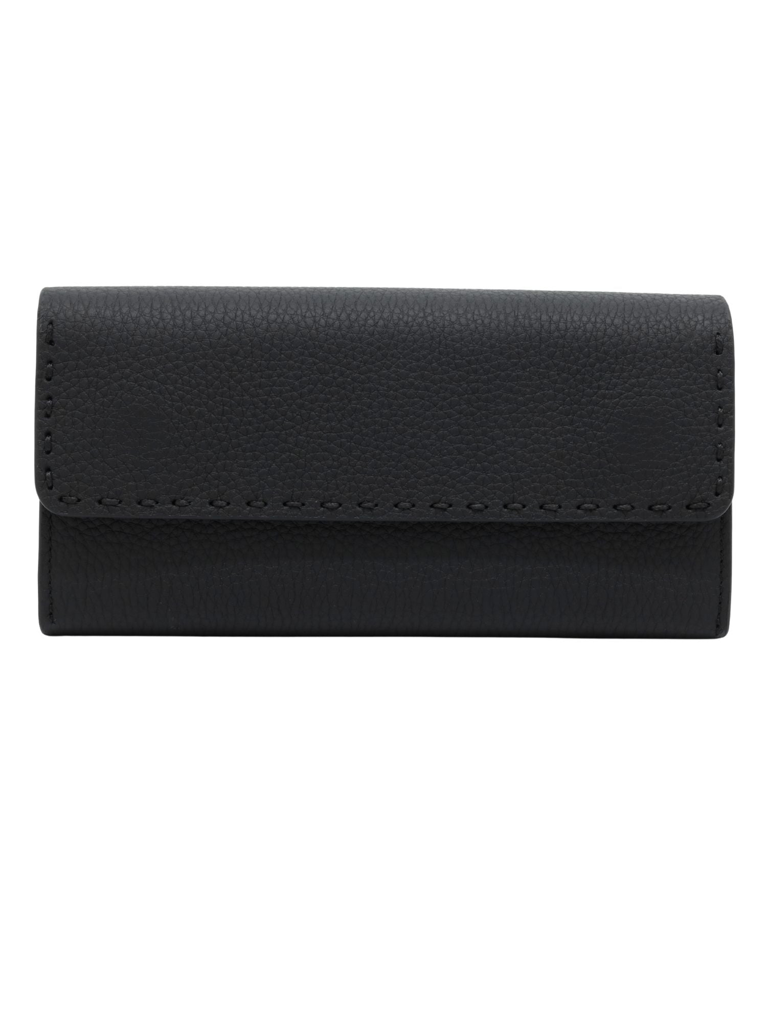 Meskanto - Meskanto Clarice El Dikişli Telefon Bölmeli Kişiye Özel Hakiki Deri Cüzdan - FD - WL - 2022 - S