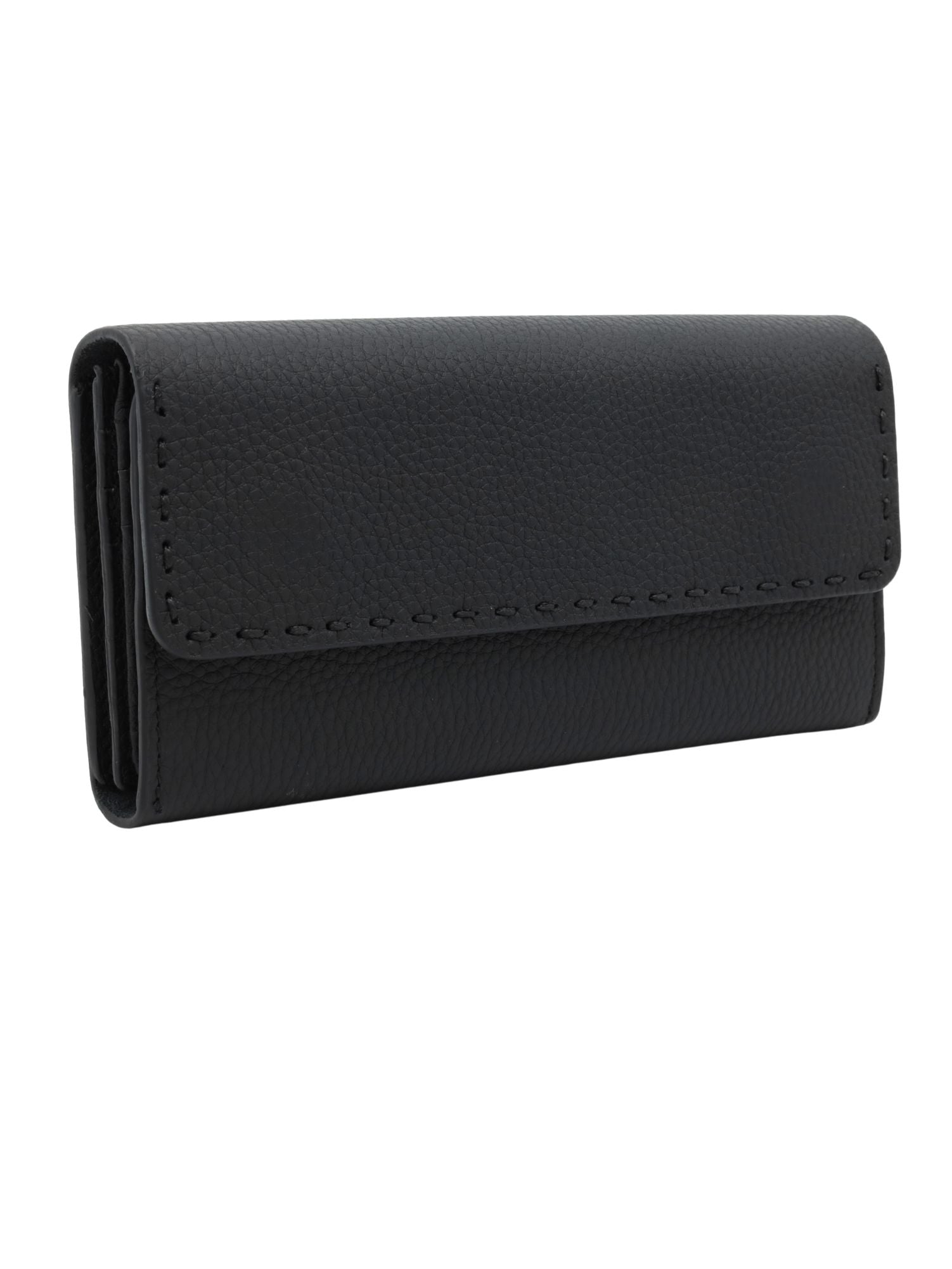 Meskanto - Meskanto Clarice El Dikişli Telefon Bölmeli Kişiye Özel Hakiki Deri Cüzdan - FD - WL - 2022 - S