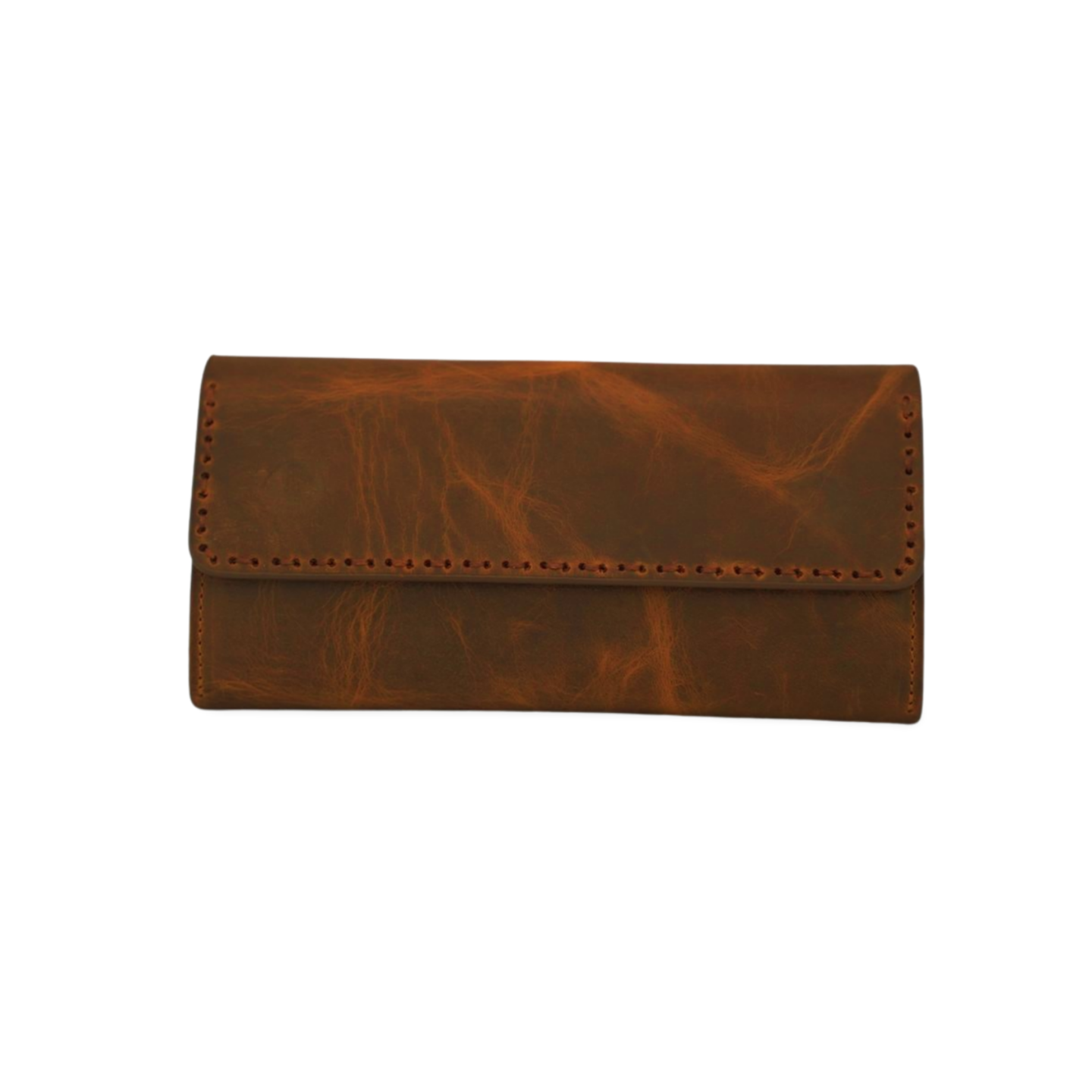 Clarice Hakiki Deri Telefon Bölmeli Kadın Cüzdan (Mor)