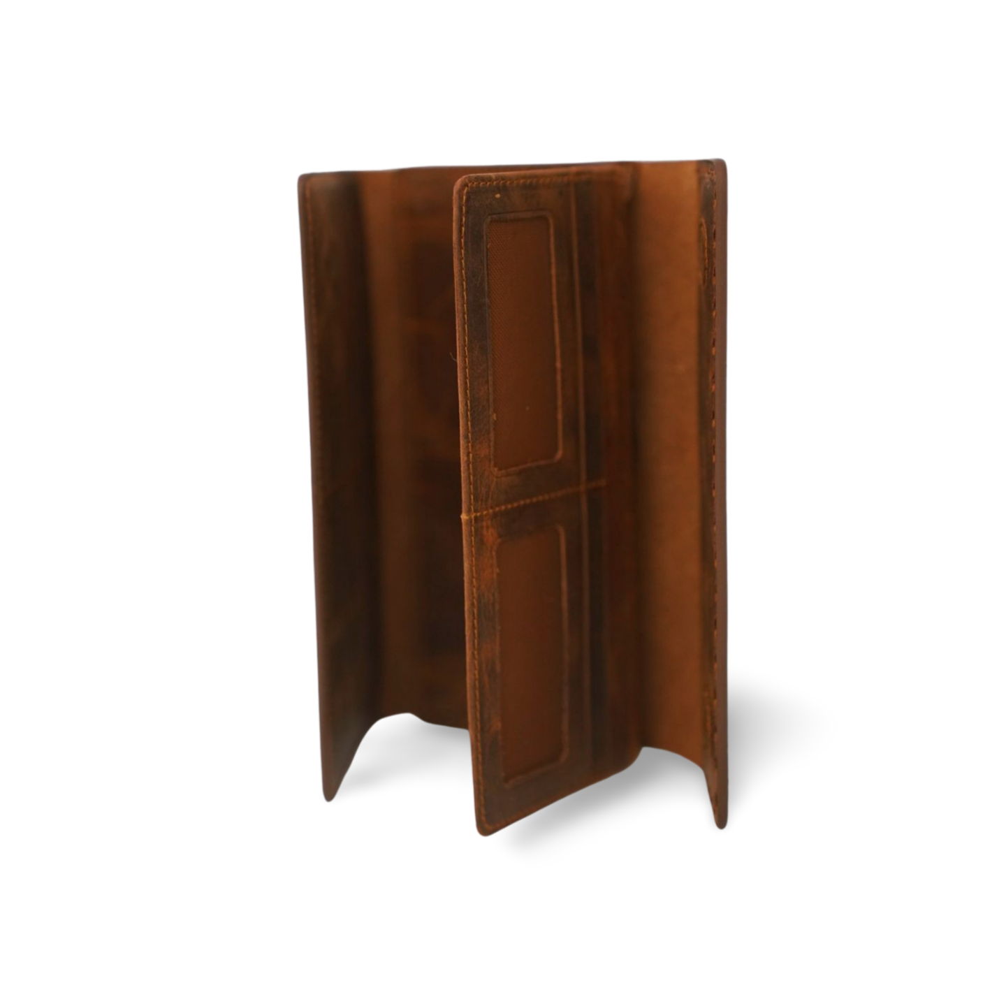 Clarice Hakiki Deri Telefon Bölmeli Kadın Cüzdan (Mor)