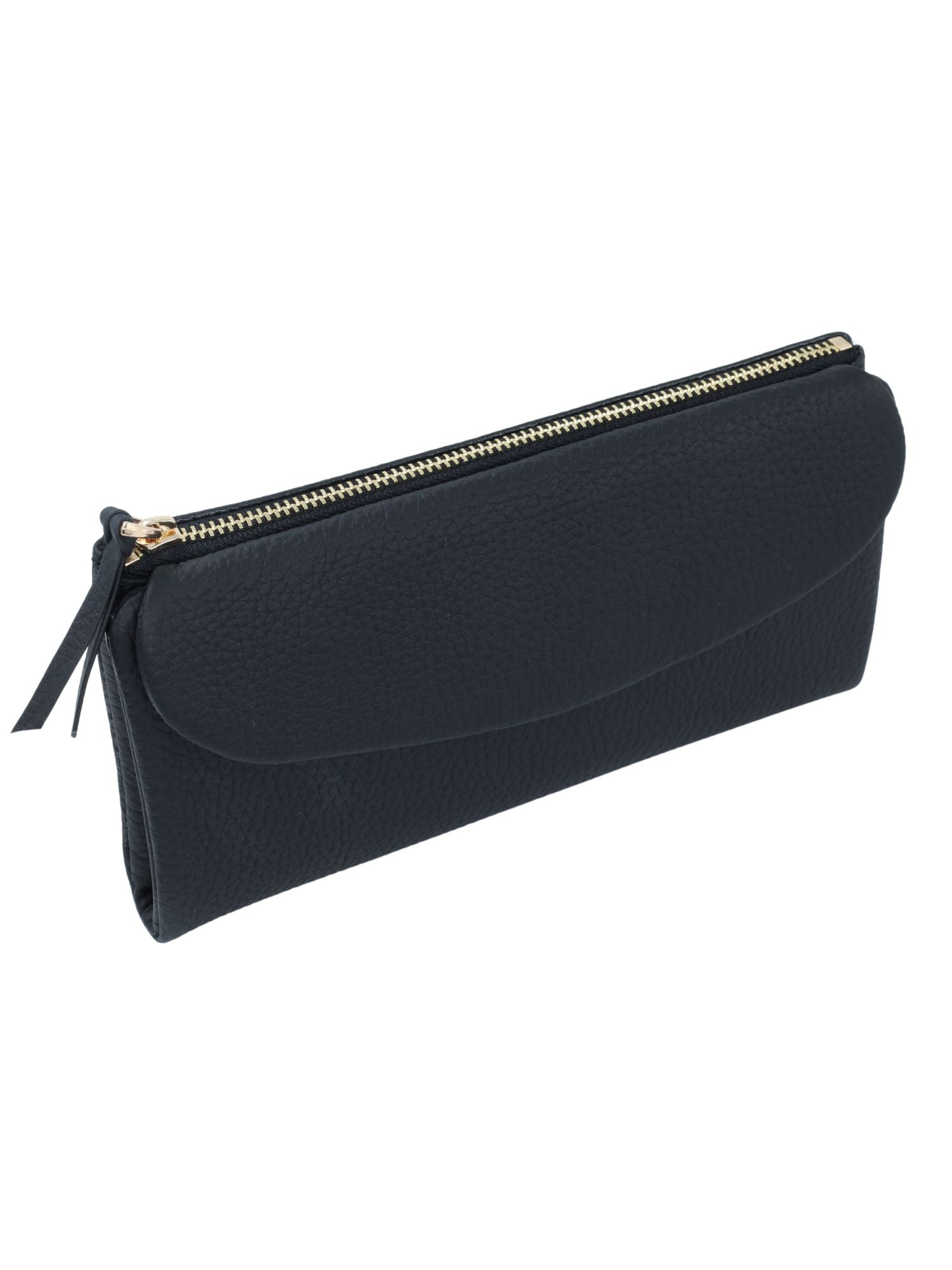 Meskanto - Meskanto Daisy Hakiki Deri Telefon Bölmeli Kapaklı Uzun Kadın Cüzdanı - FD-2049-S - S