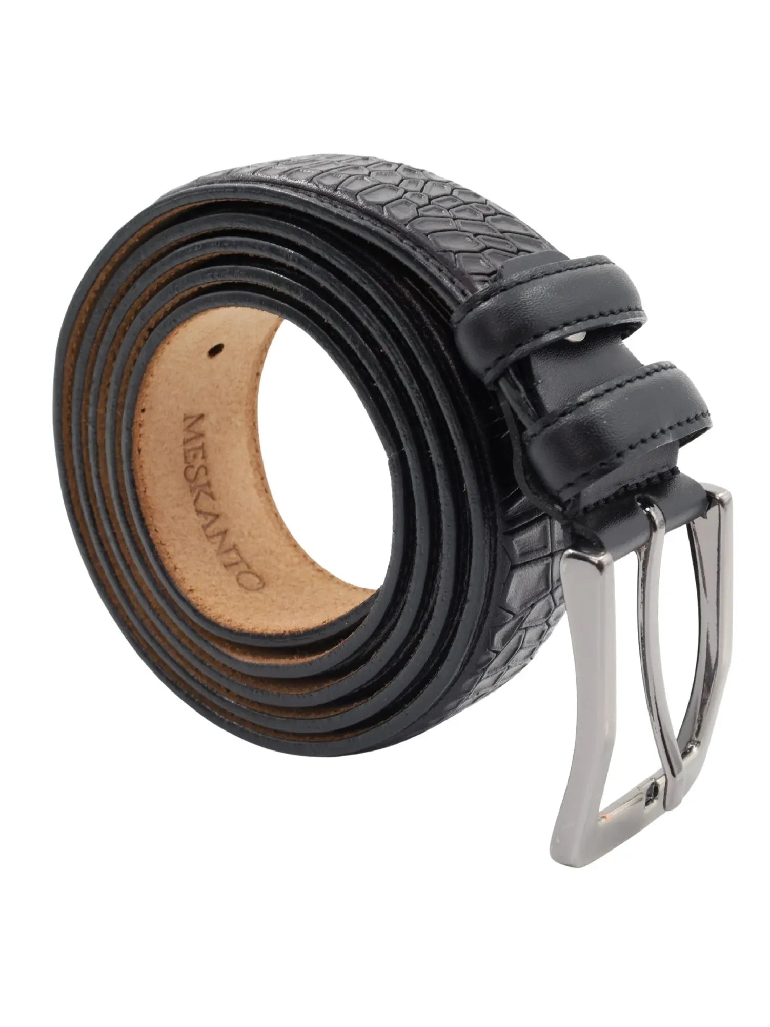 Hakiki Deri Kroko Desen Erkek Kemer