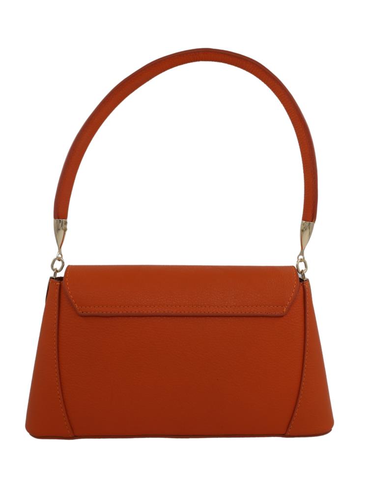 Meskanto - Hakiki Deri Kadın Omuz Çantası - MES-B-1002-Portakal