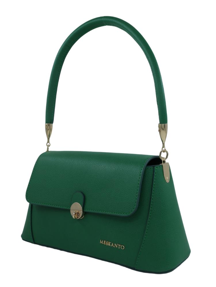 Meskanto - Hakiki Deri Kadın Omuz Çantası - MES-B-1002-Yeşil
