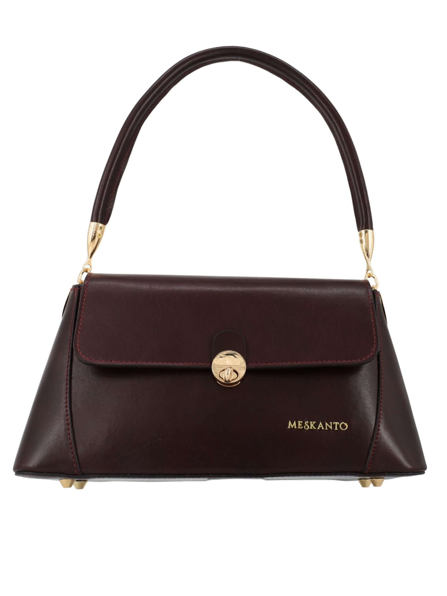 Meskanto - Diana Hakiki Deri Kadın Omuz Çantası - MES-B-1002-Bordo