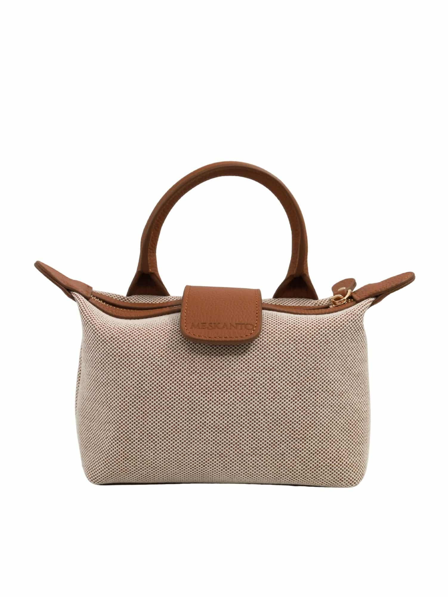 Lara Kanvas ve Hakiki Deri Mini El-Omuz Çantası