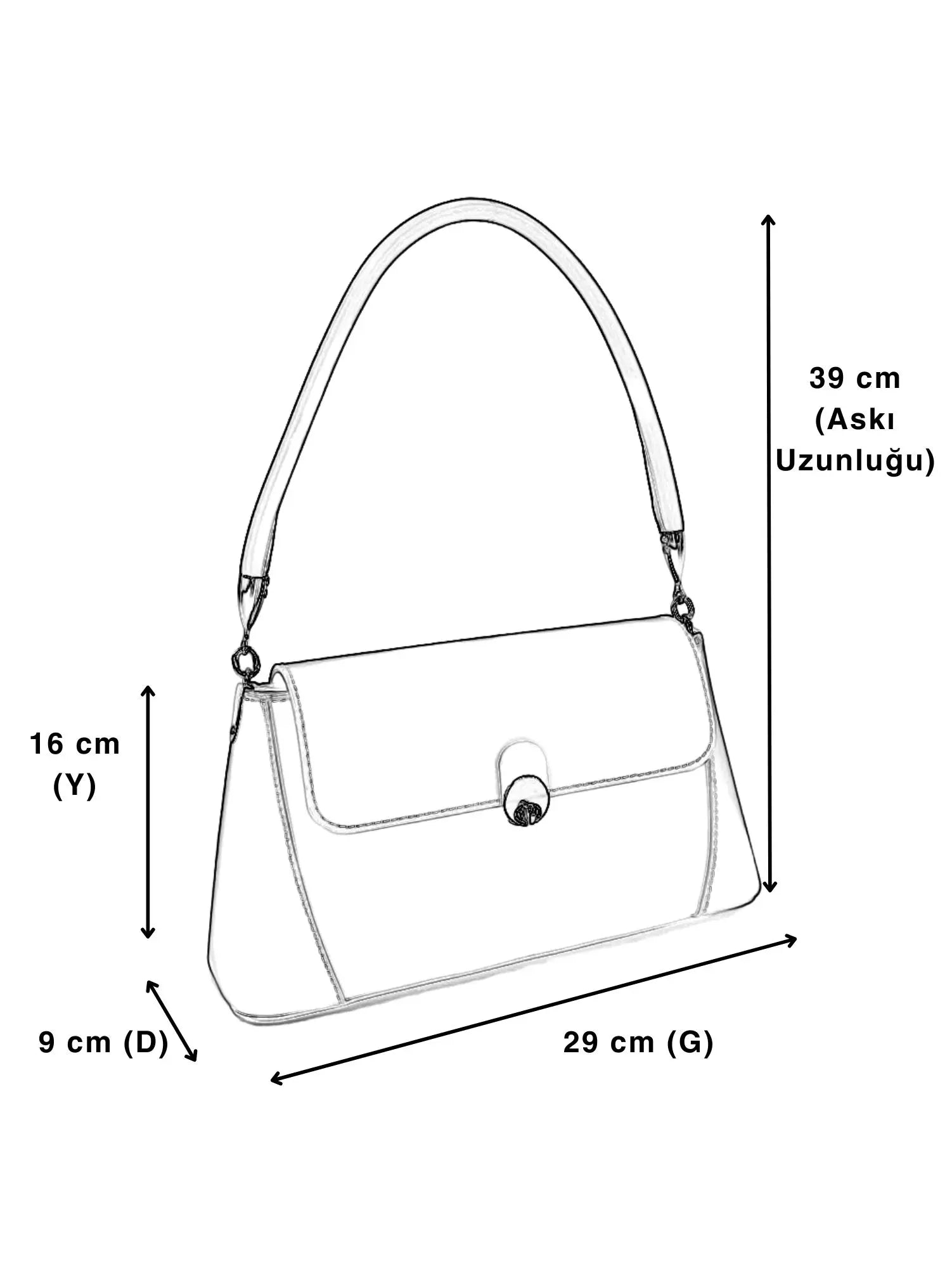 Diana Hakiki Deri Kadın Omuz Çantası