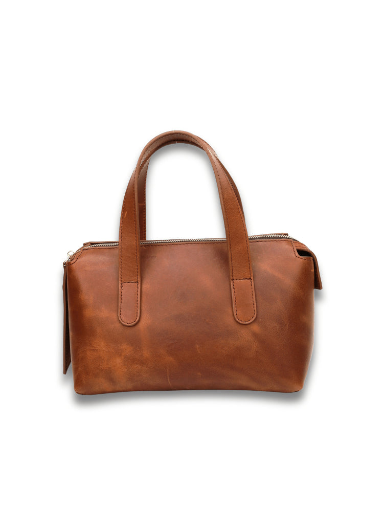 Handy Hakiki Deri Kadın El Omuz Çantası