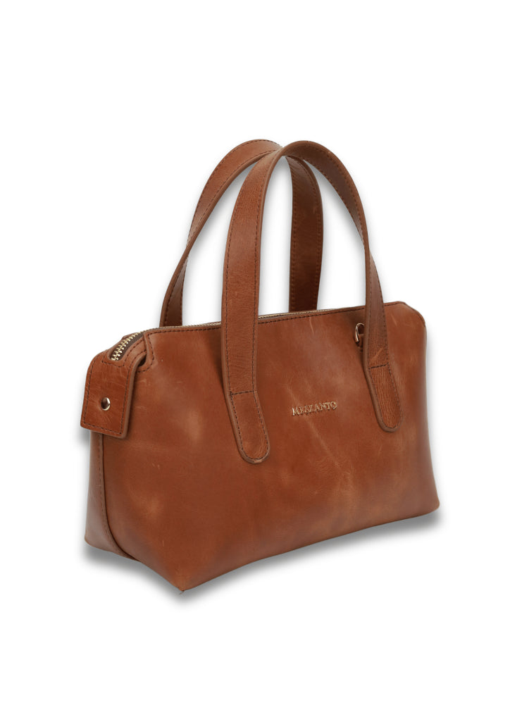 Handy Hakiki Deri Kadın El Omuz Çantası