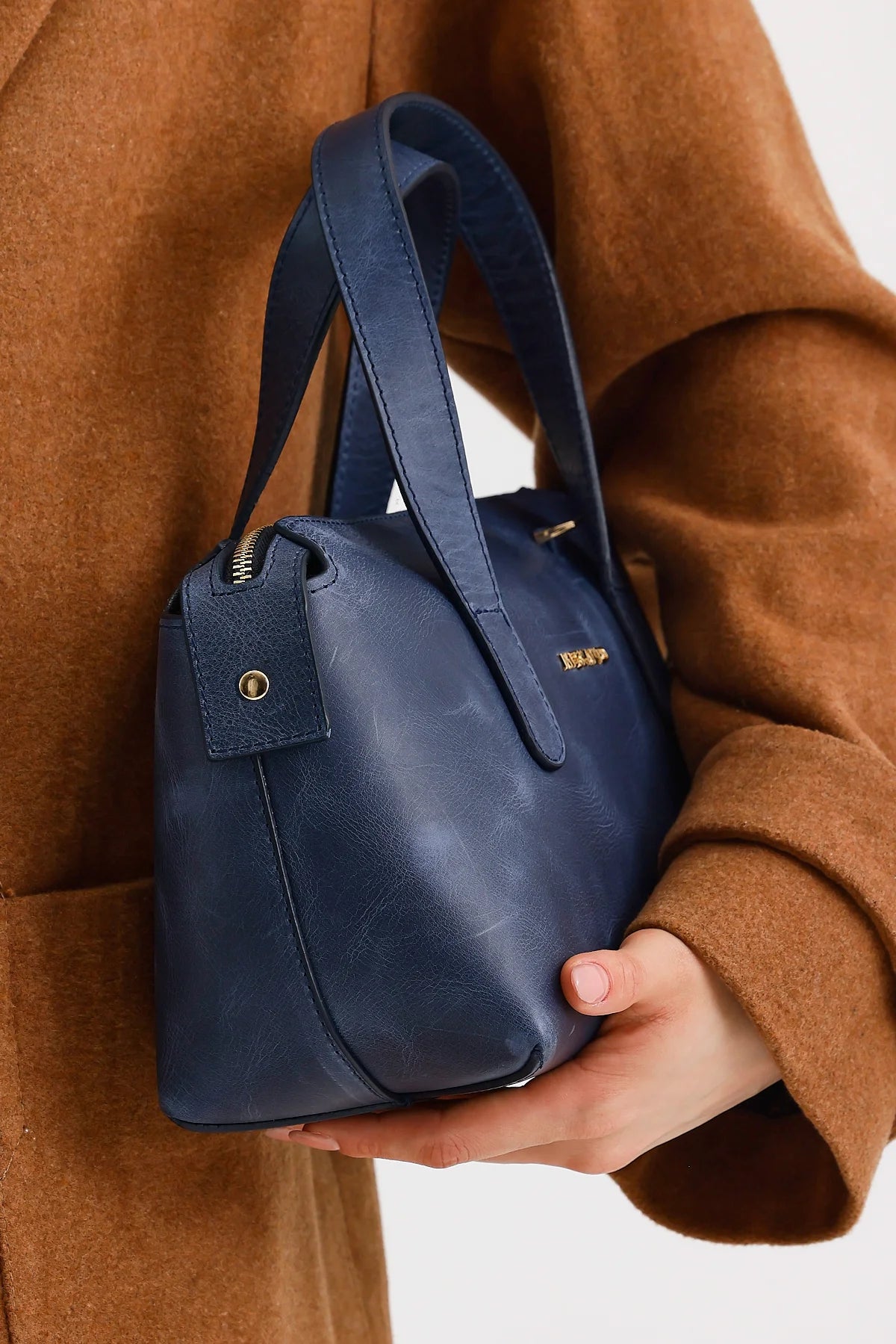 Handy Hakiki Deri Kadın El Omuz Çantası