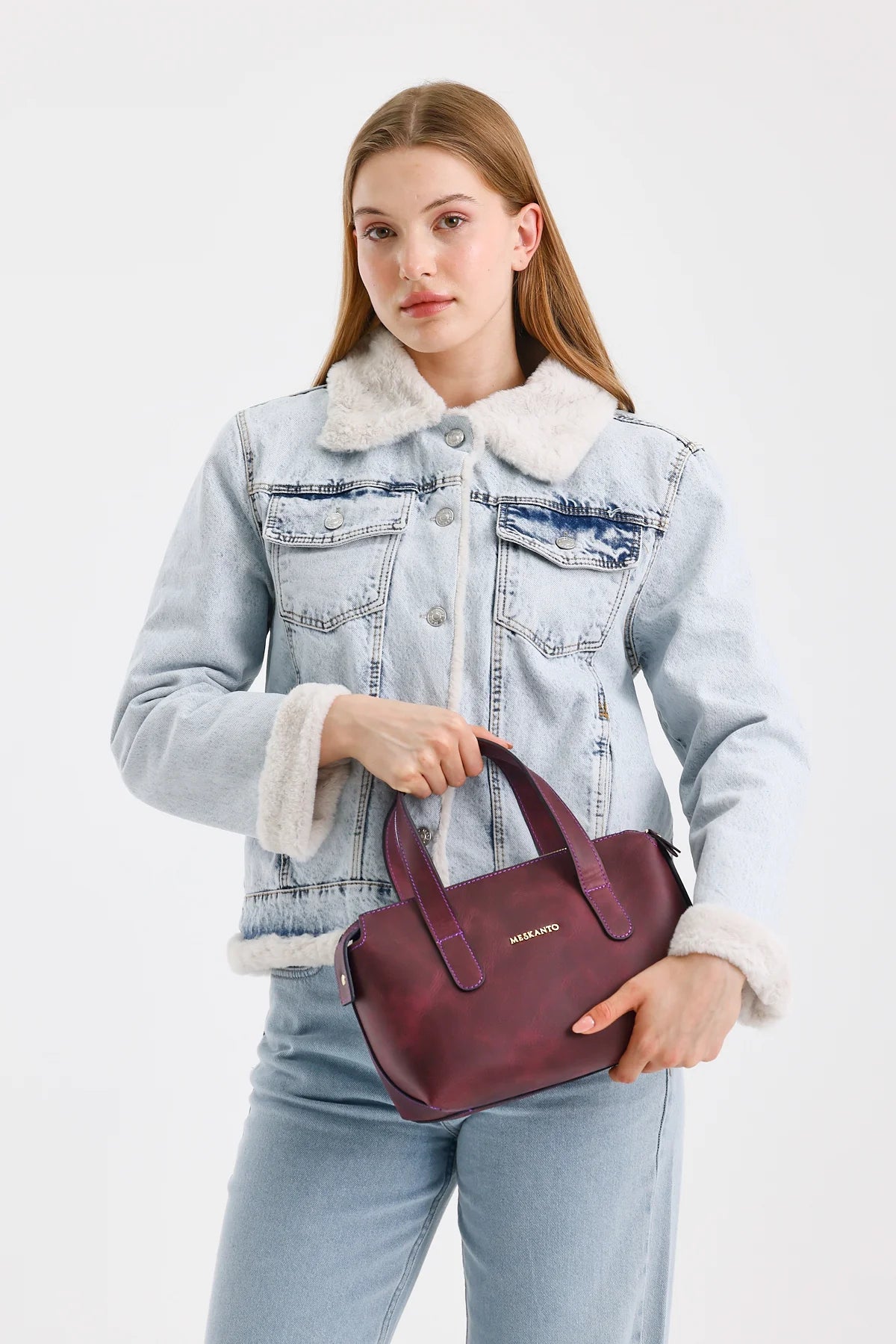 Handy Hakiki Deri Kadın El Omuz Çantası