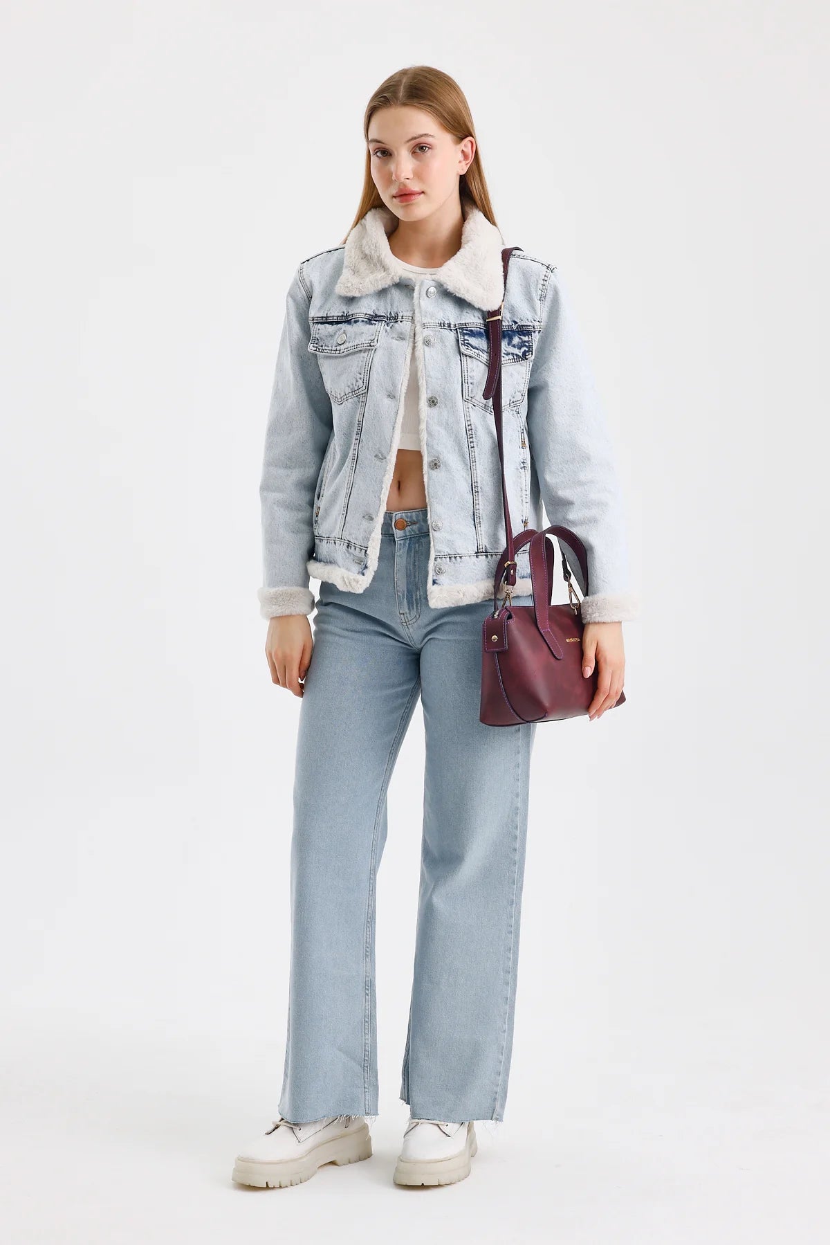 Handy Hakiki Deri Kadın El Omuz Çantası