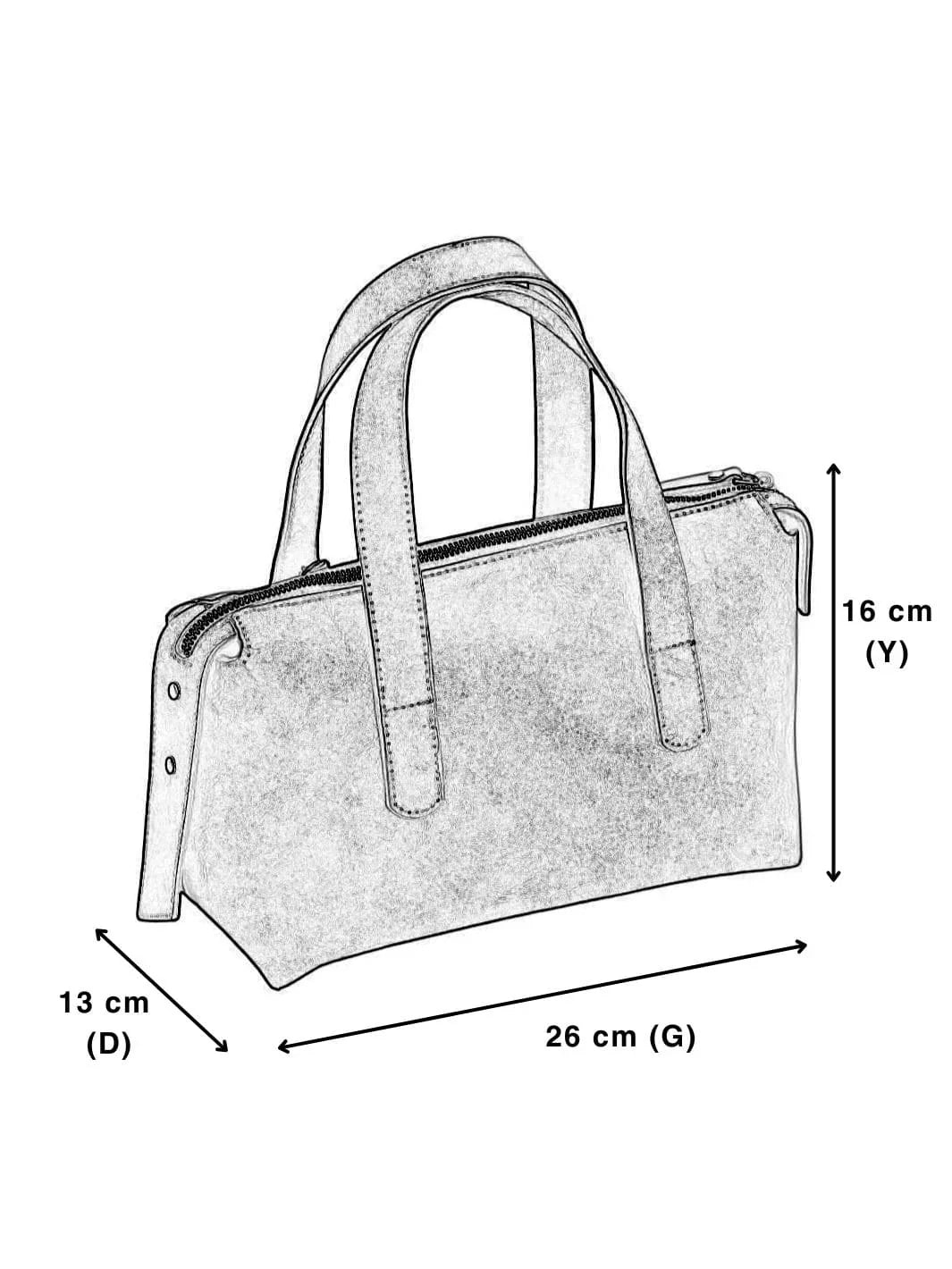Handy Hakiki Deri Kadın El Omuz Çantası (Floater Bordo)