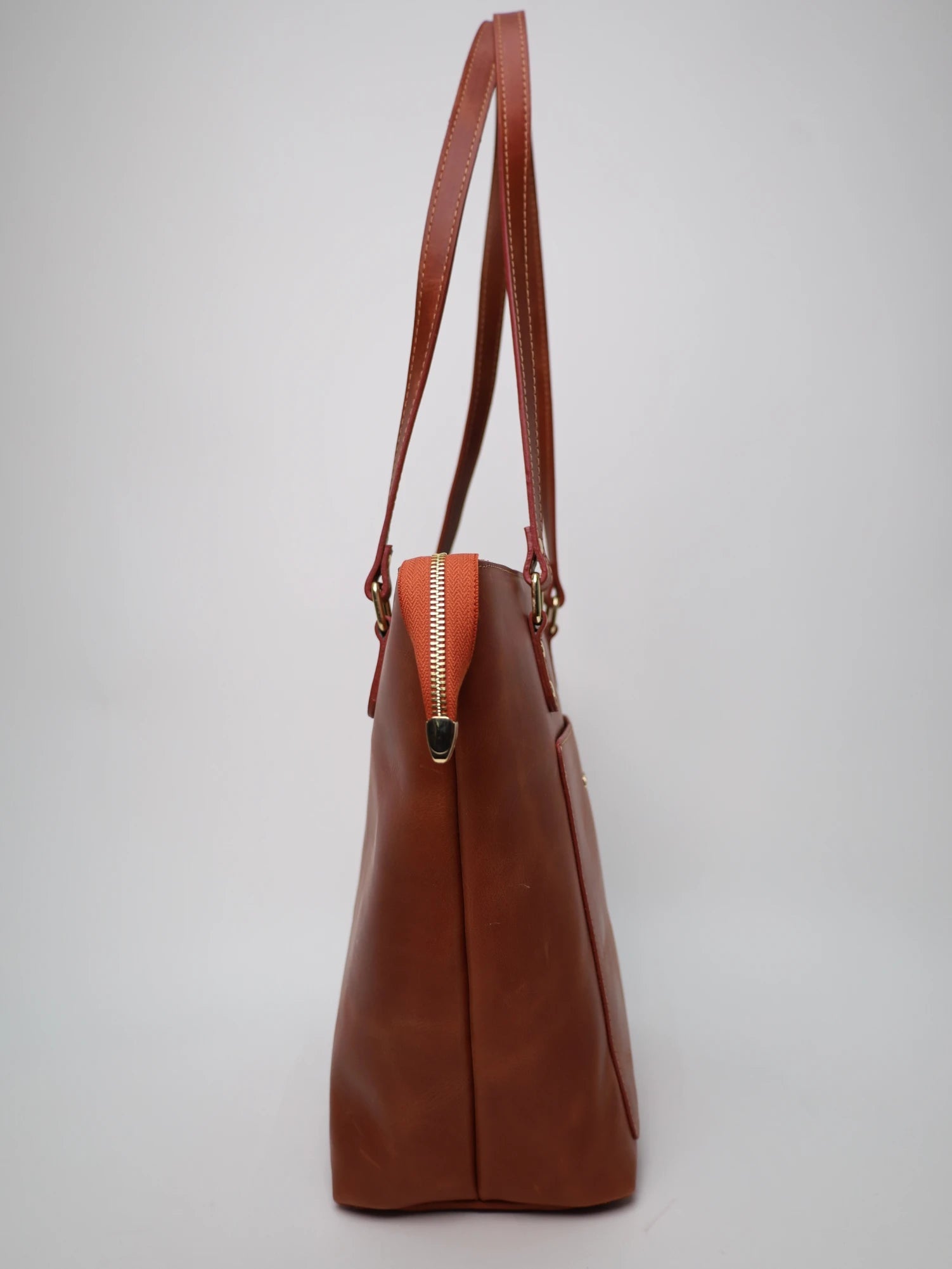 Tote Hakiki Deri Kadın Alışveriş Kol ve Omuz Çantası