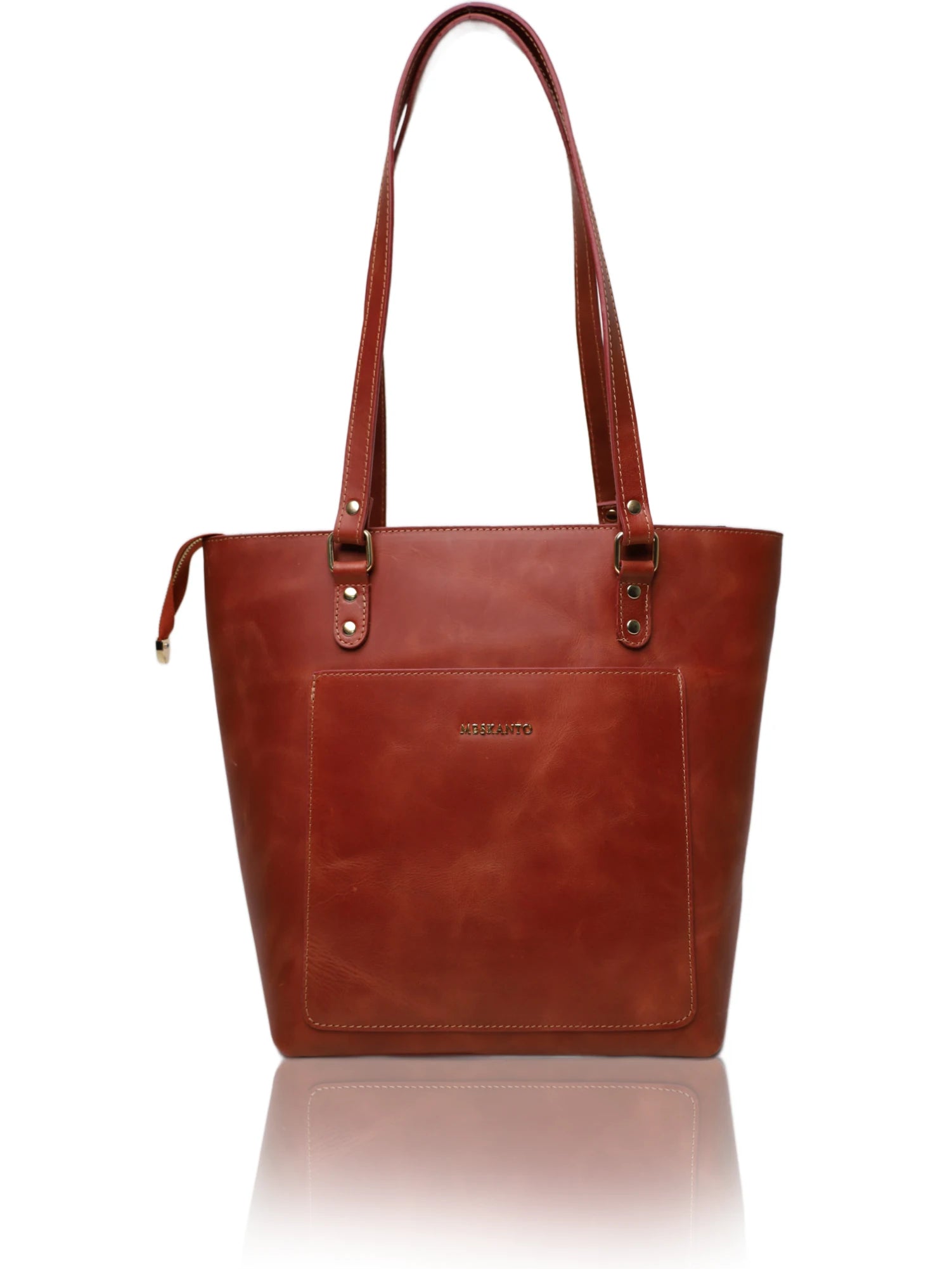 Tote Hakiki Deri Kadın Alışveriş Kol ve Omuz Çantası