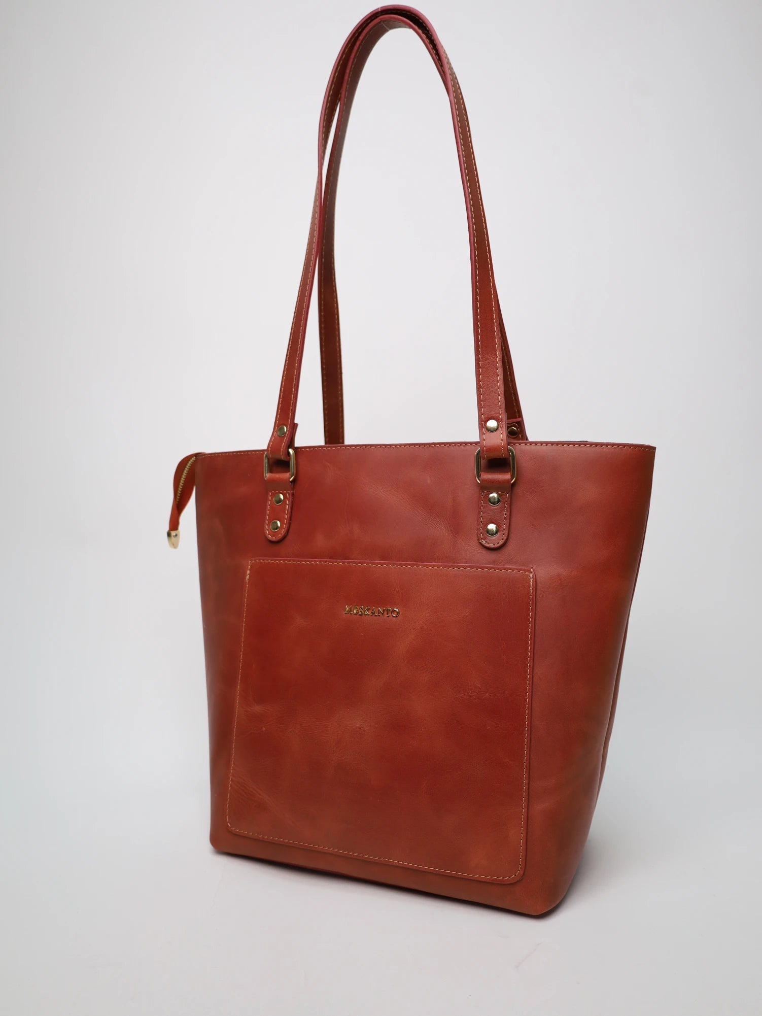 Tote Hakiki Deri Kadın Alışveriş Kol ve Omuz Çantası