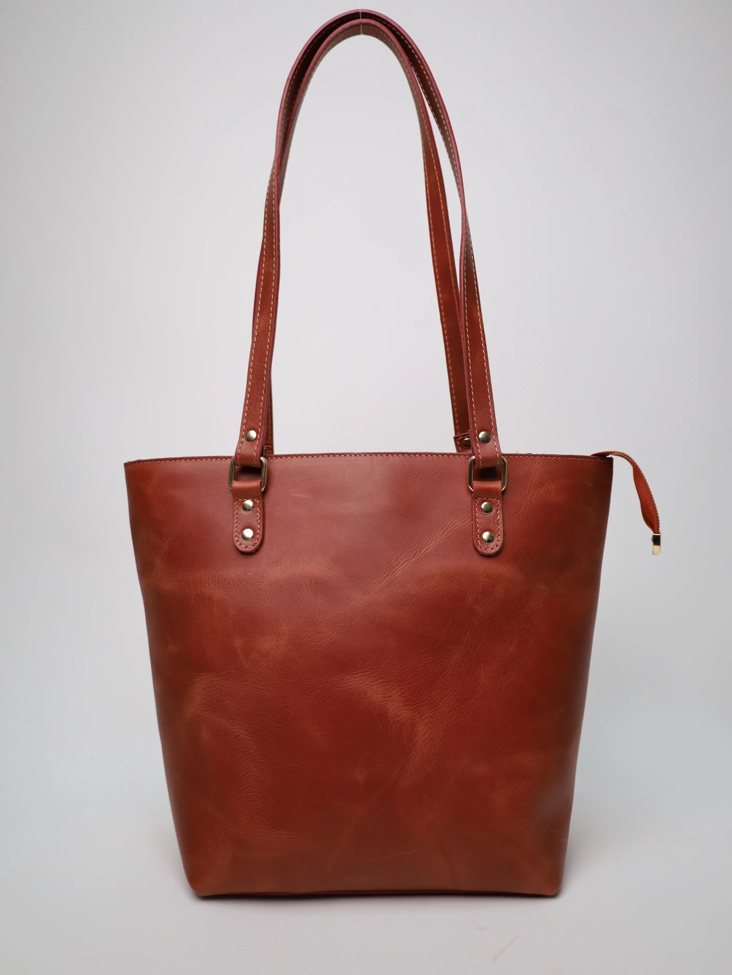 Tote Hakiki Deri Kadın Alışveriş Kol ve Omuz Çantası