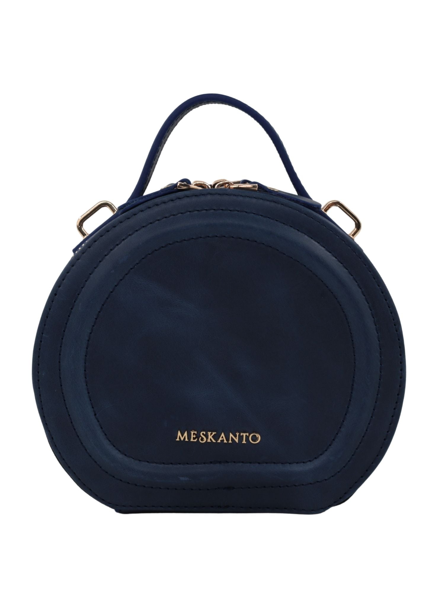 Meskanto - Mira Hakiki Deri Kadın Çanta - MES-M-1020 Lacivert