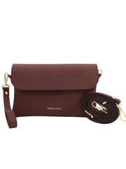 Alina Hakiki Deri Clutch El ve Omuz Çantası