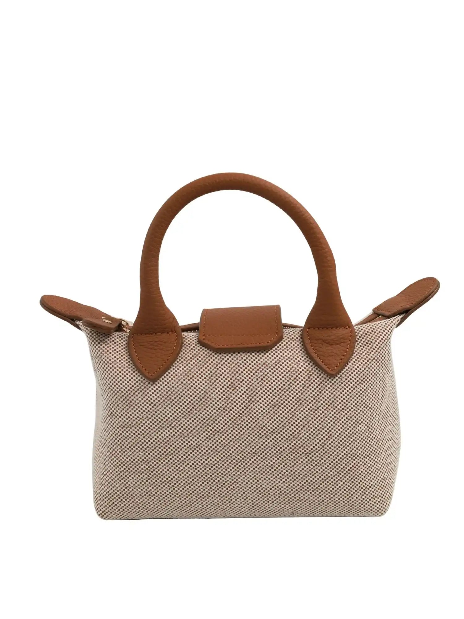 Lara Kanvas ve Hakiki Deri Mini El-Omuz Çantası