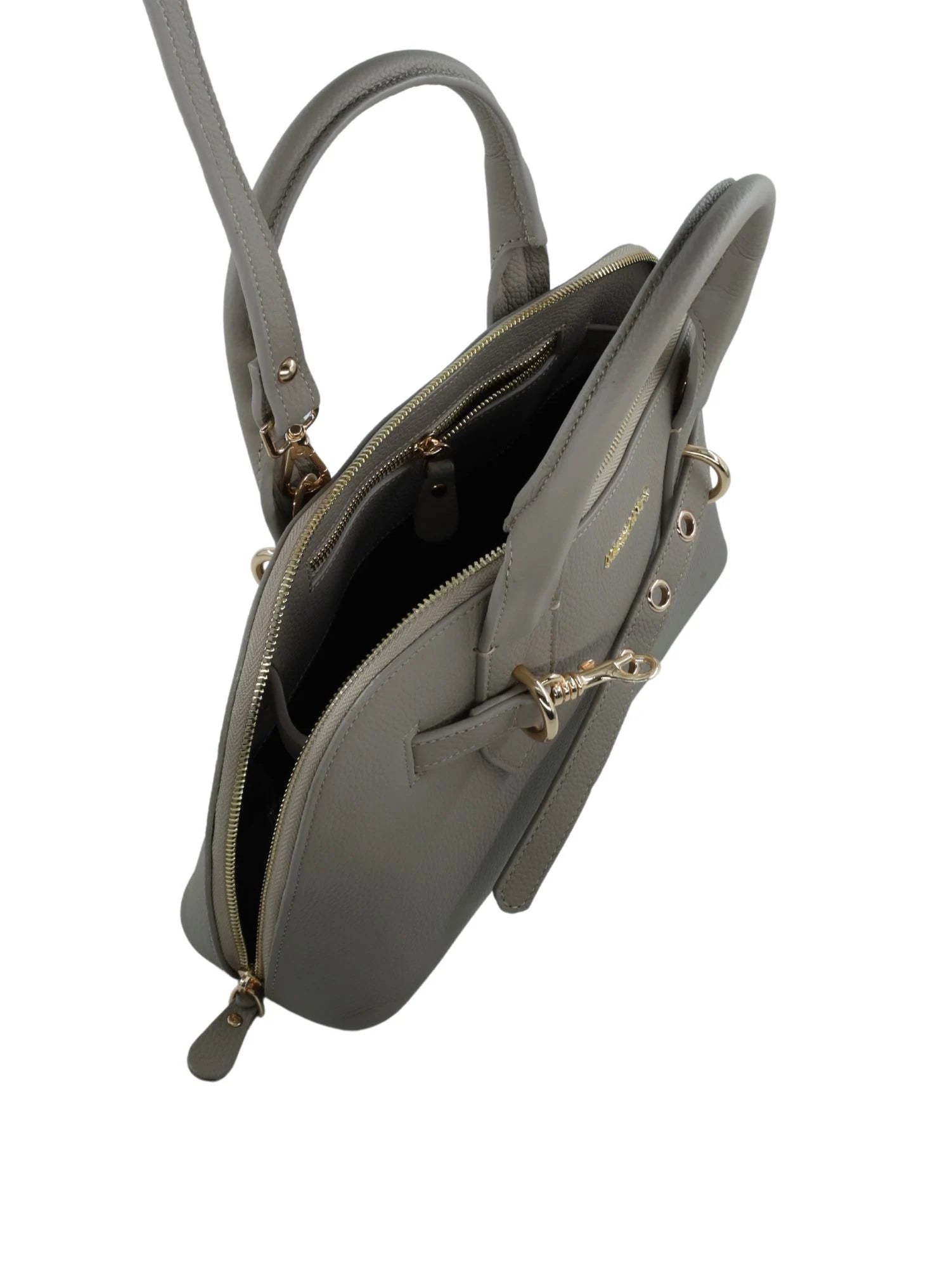 Milano Hakiki Deri Kadın El Omuz Çantası (Bordo)