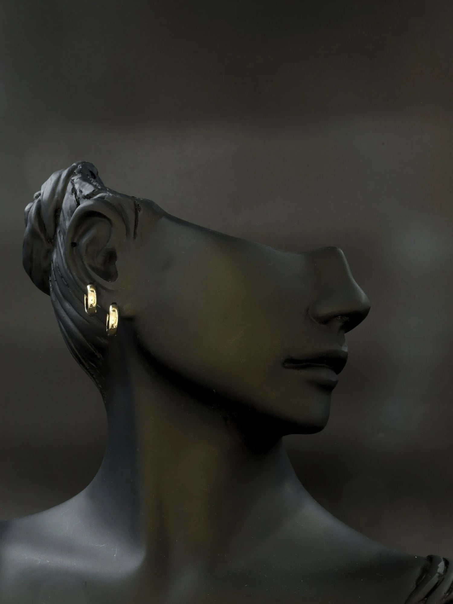 Gold Mini Halka Çelik Küpe