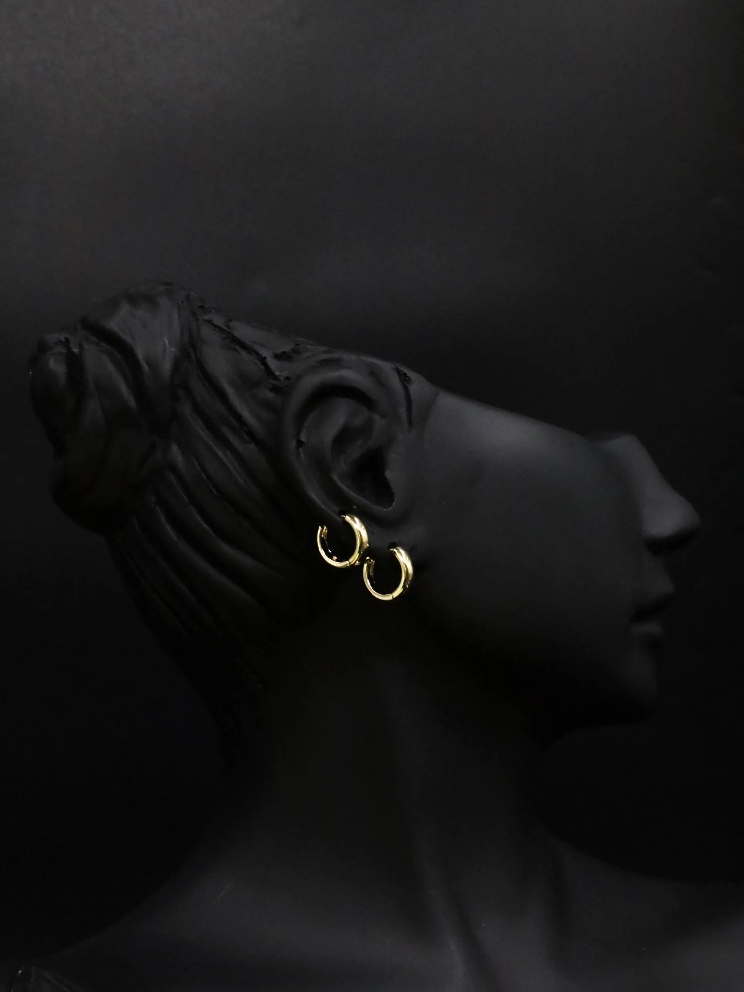 Gold Mini Halka Çelik Küpe