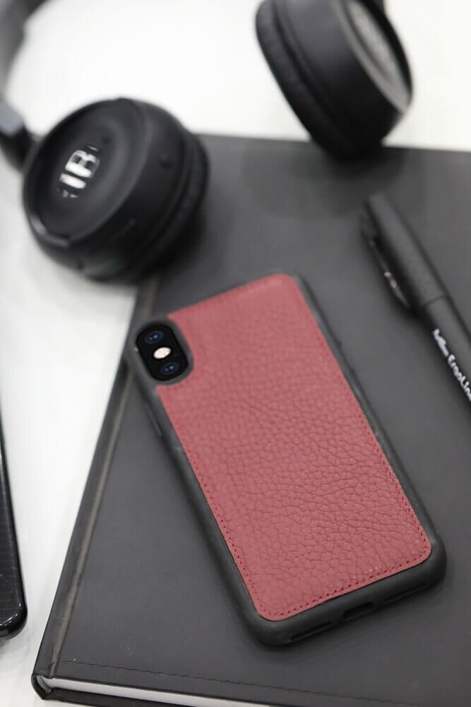 Meskanto Guard Bordo Deri iPhone X / XS Kılıfı